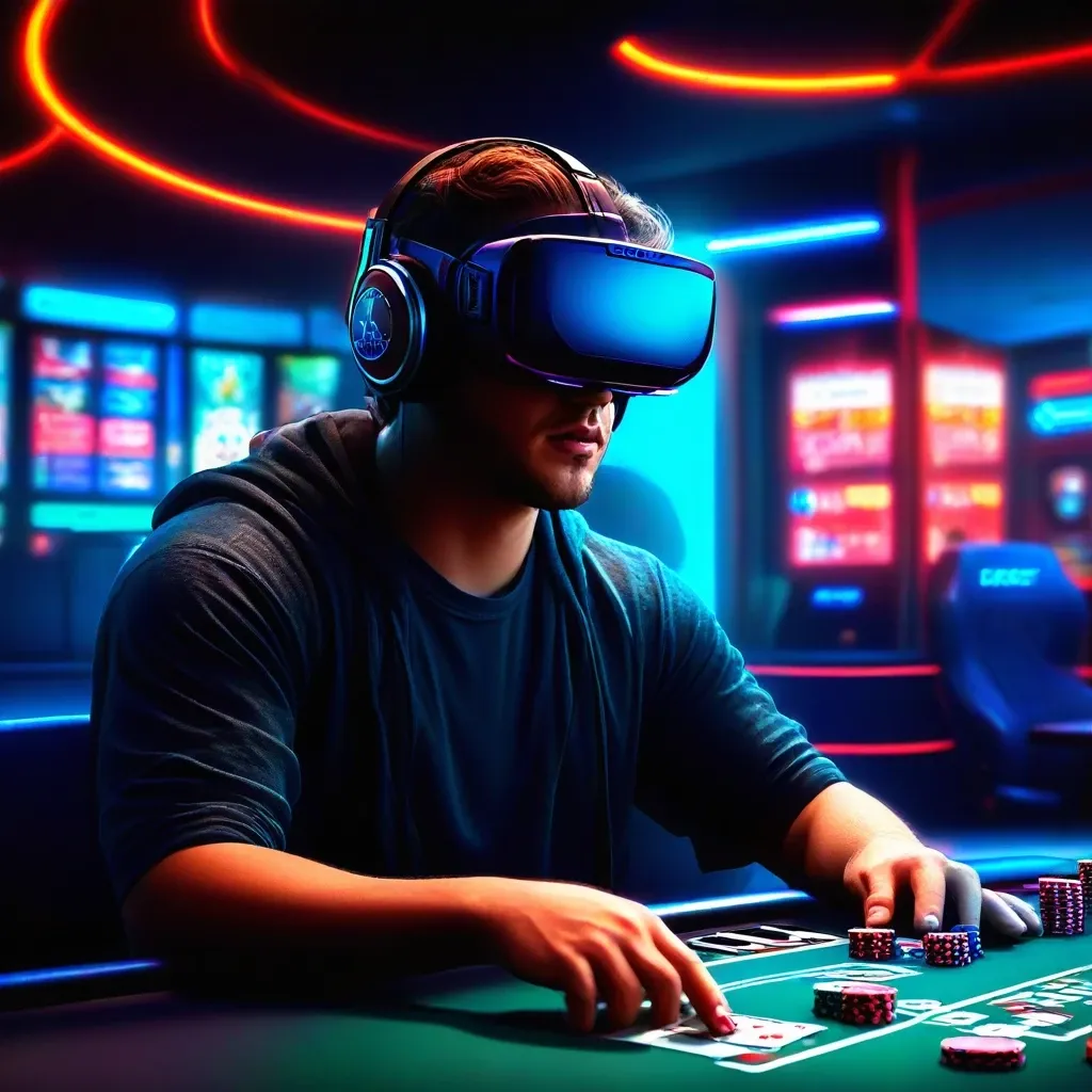 Cyberpunk Poker Showdown